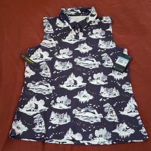Nike Ladies Dri-Fit Sleeveless Printed Polo Golf